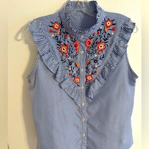 COPY - A Floral appliquéd top